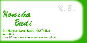 monika budi business card